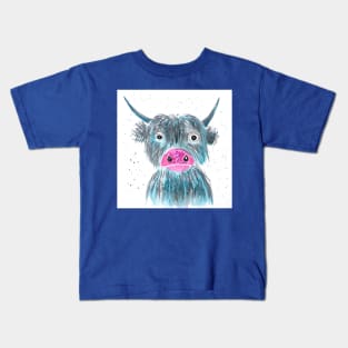 How Now Blue Cow Kids T-Shirt